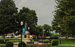 Burnsville, NC Town Square-Statue of Otway Burns